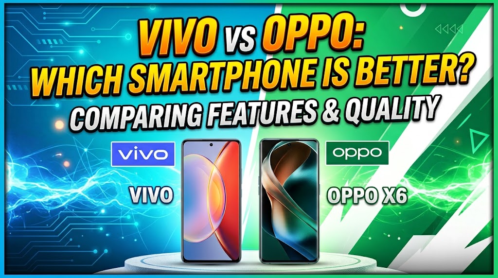 Vivo and Oppo smartphones compared side by side
