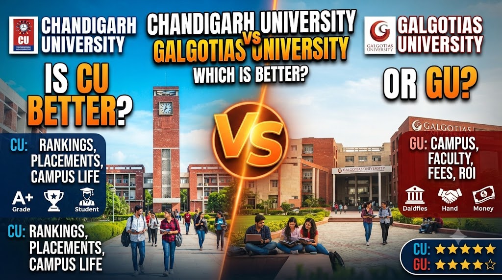 Chandigarh University vs Galgotias University comparison