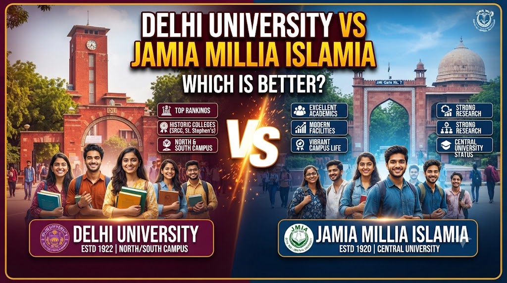 Delhi University vs Jamia Millia Islamia comparison