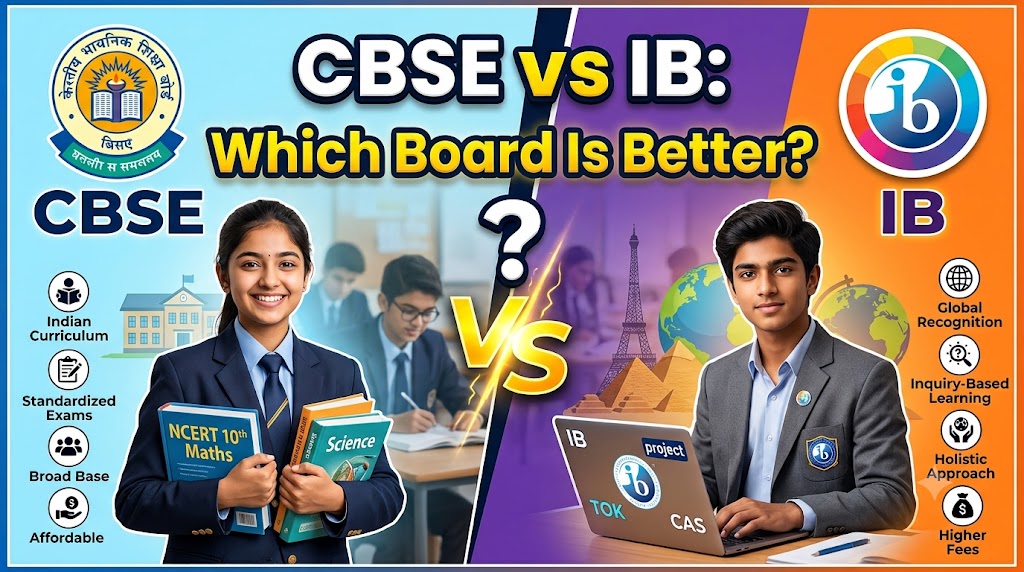 CBSE vs IB comparison for students and parents