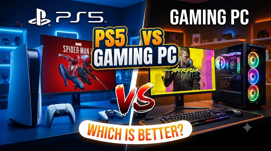 PS5 vs gaming PC comparison for gaming