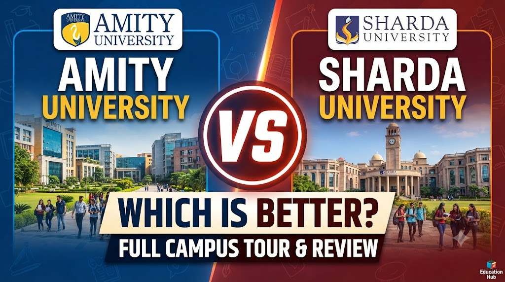 Amity University vs Sharda University comparison