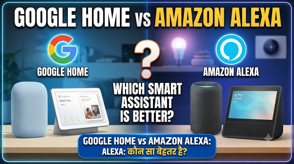 Google Home and Amazon Alexa smart assistant comparison