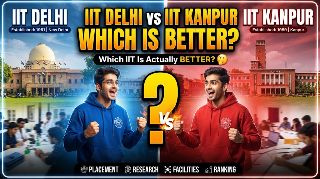 IIT Delhi vs IIT Kanpur comparison for engineering students