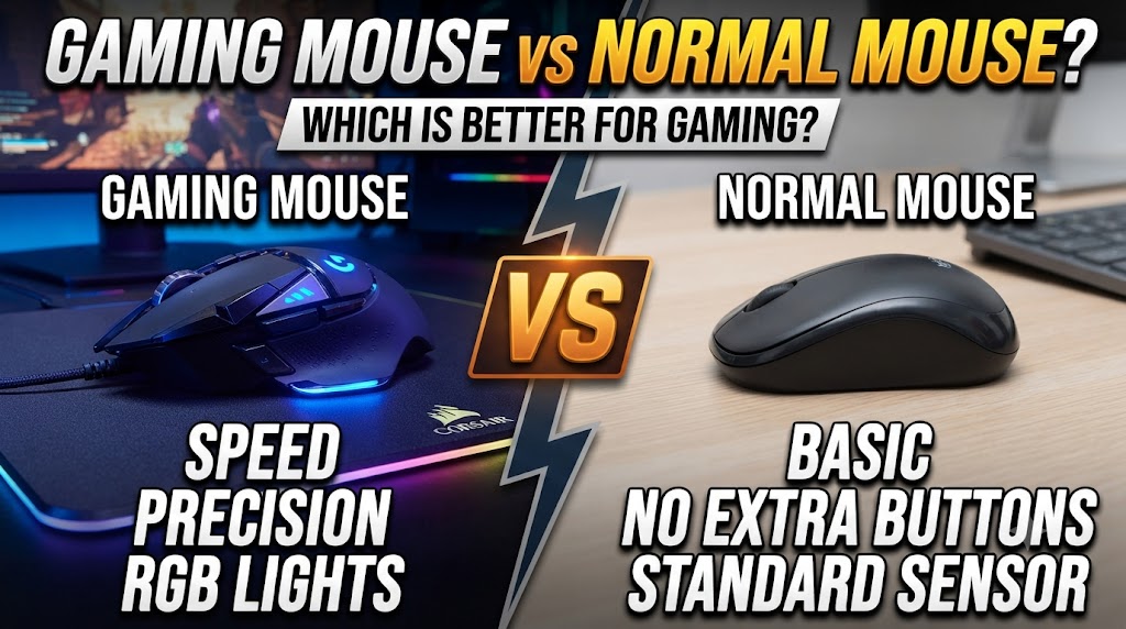 Gaming mouse vs normal mouse comparison for gaming