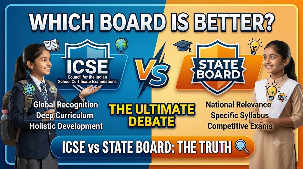 ICSE vs State Board comparison for students and parents