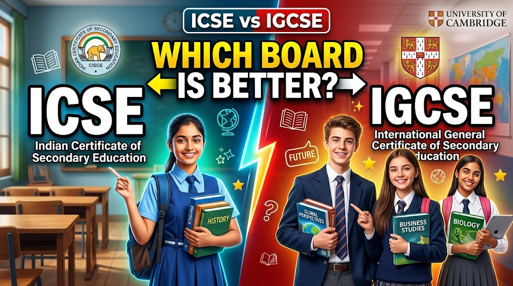 ICSE vs IGCSE comparison for students and parents