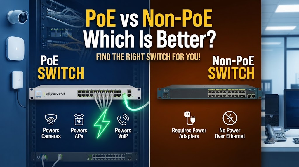 PoE vs Non-PoE switch comparison