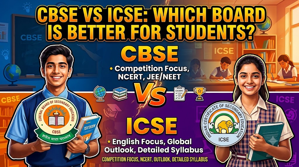 CBSE vs ICSE comparison for students