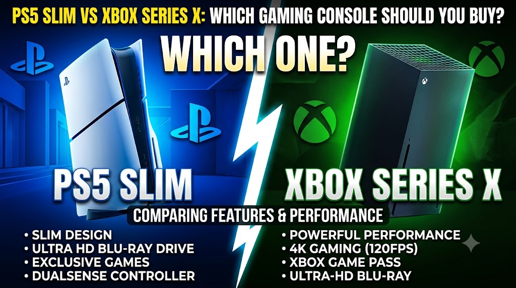PS5 Slim and Xbox Series X compared for gaming performance and features